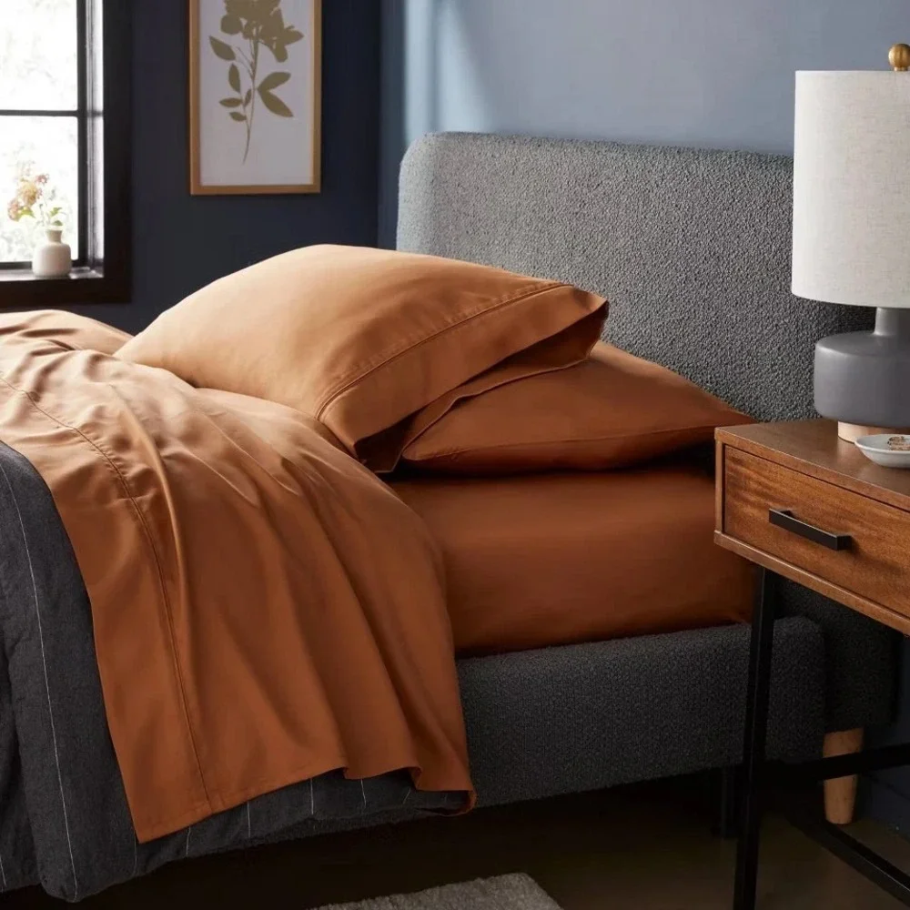 Twin/Twin XL 320 Thread Count Cool TENCEL Lyocell Sheet Set Caramel